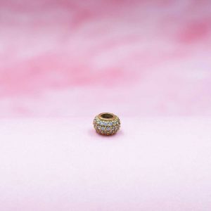 Colgante separador Oval Oro 18k