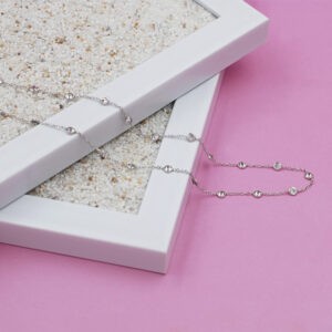 Collar Circones Oro Blanco 18k