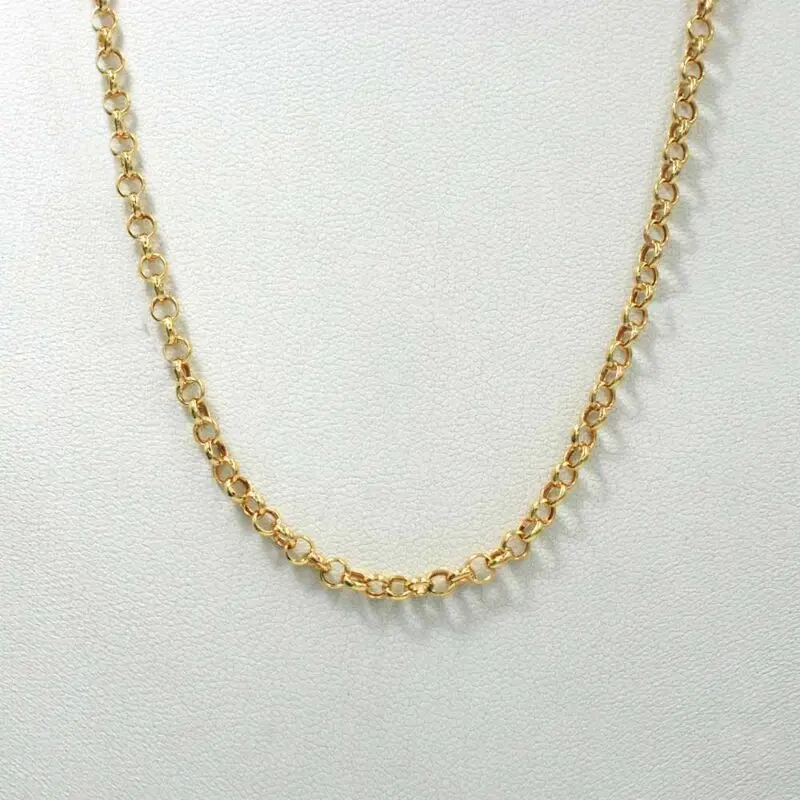 Cadena Rolo Mediana Oro Amarillo 18k
