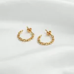 Aro Argolla Chain Oro 18k