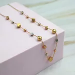 Collar Formas Tricolor Oro 18k