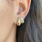 Aros de oro 18K Ella Joyas – diseño elegante y moderno