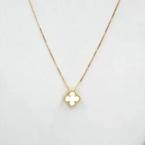 Conjunto Trébol Madreperla Oro 18k