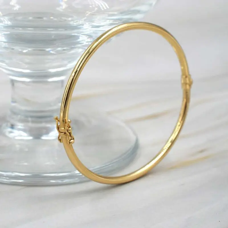 PUL_ESCLAVATUBOLISA4 Pulsera de oro 18K Ella Joyas – diseño elegante y atemporal