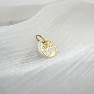 Colgante Arbol de La Vida Nacar Oro 18k