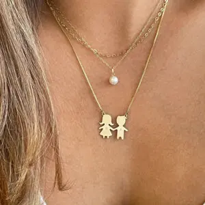 Collar Personalizado - Colección Familia oro 18k Amarillo