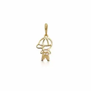 Colgante Niño Circones Oro 18k