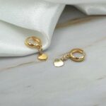 Aro Argolla Corazon Liso Oro 18k
