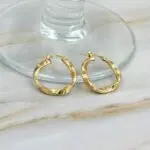 Aros de oro 18K – estilo minimalista y femenino