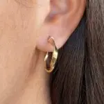 Aros de oro amarillo 18K – joyería fina Ella Joyas
