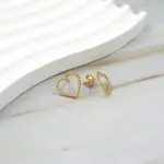 Joyas pequeñas de oro 18K – aros finos Ella Joyas