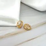 Aros de oro 18K – estilo minimalista y femenino