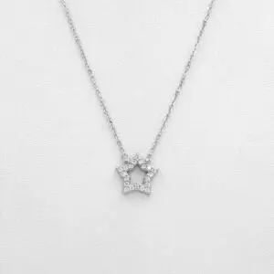 Conjunto Estrella Circones en Plata 925 Italiana Rodinada
