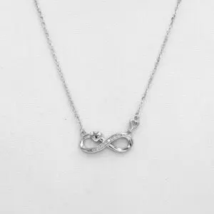 Conjunto Infinito en Plata 925 Italiana Rodinada