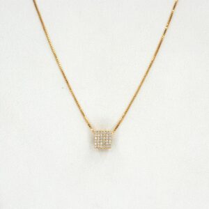 Conjunto Punto Cuadrado Oro 18k