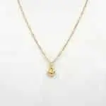 Conjunto Corazón Mini de oro 18k con cadena y colgante delicado.