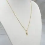 Collar de oro 18k con llave, símbolo de nuevos comienzos y protección