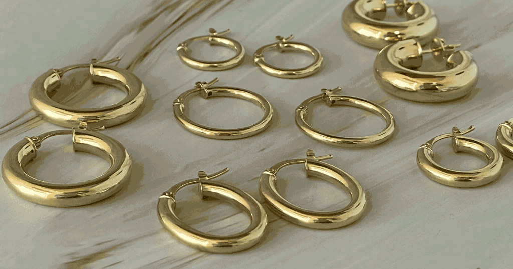 Aros Oro 18k - modelos minimalistas y modernos, perfectos para el dia a dia