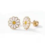 aro margarita oro 18k bebé niña mujer