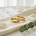 alianzas modernas de matrimonio oro amarillo 18k con diamante