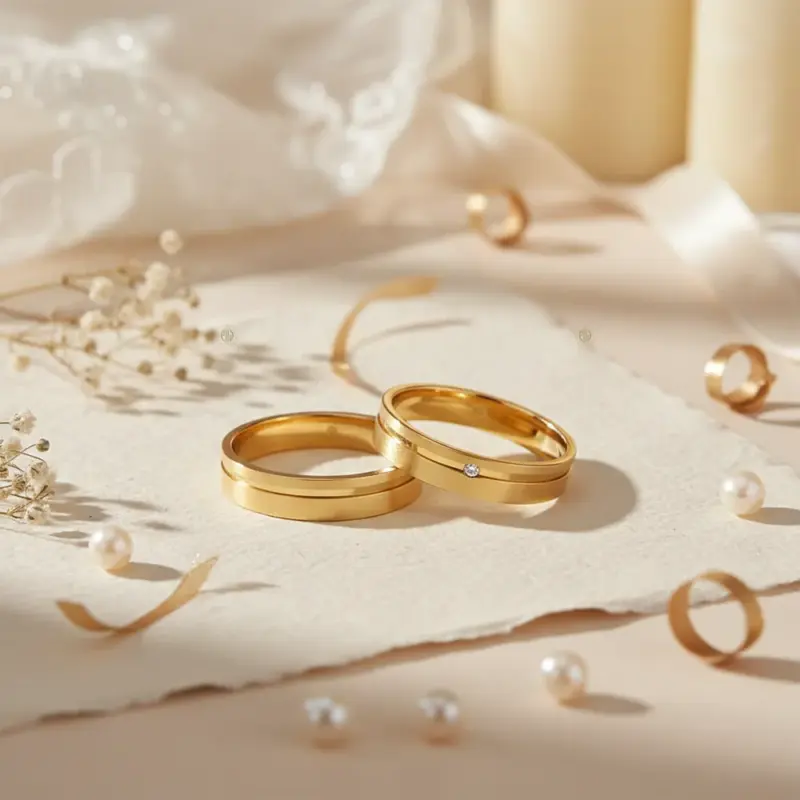 argolla de matrimonio con diamante oro amarillo 18k 5 mm. Modelo sofisticado y moderno.