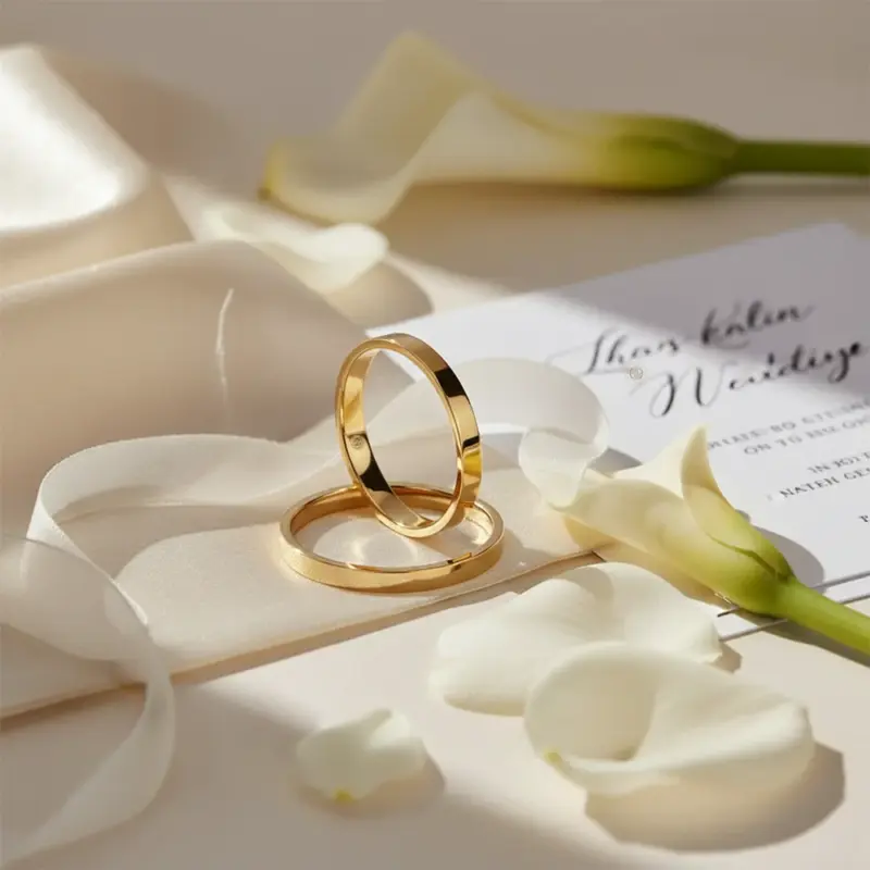 alianzas de matrimonio planas oro amarillo 18k interior semi anatómico