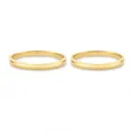 argolla de matrimonio modelo inglés oro amarillo 18k de 2 mm