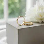 argolla modelo inglés oro amarillo 18k semi anatómica