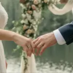 anillos de matrimonio de oro amarillo 18k, estilo clásico