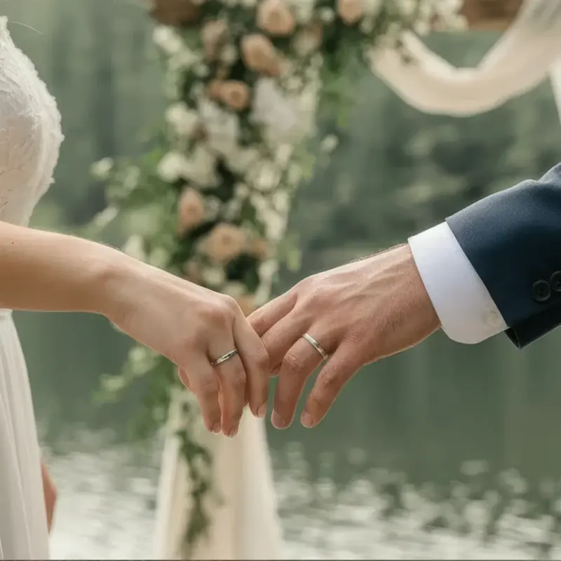 anillos de matrimonio de oro amarillo 18k, estilo clásico