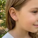 aro corazón oro amarillo 18k delicados para mujer o niña