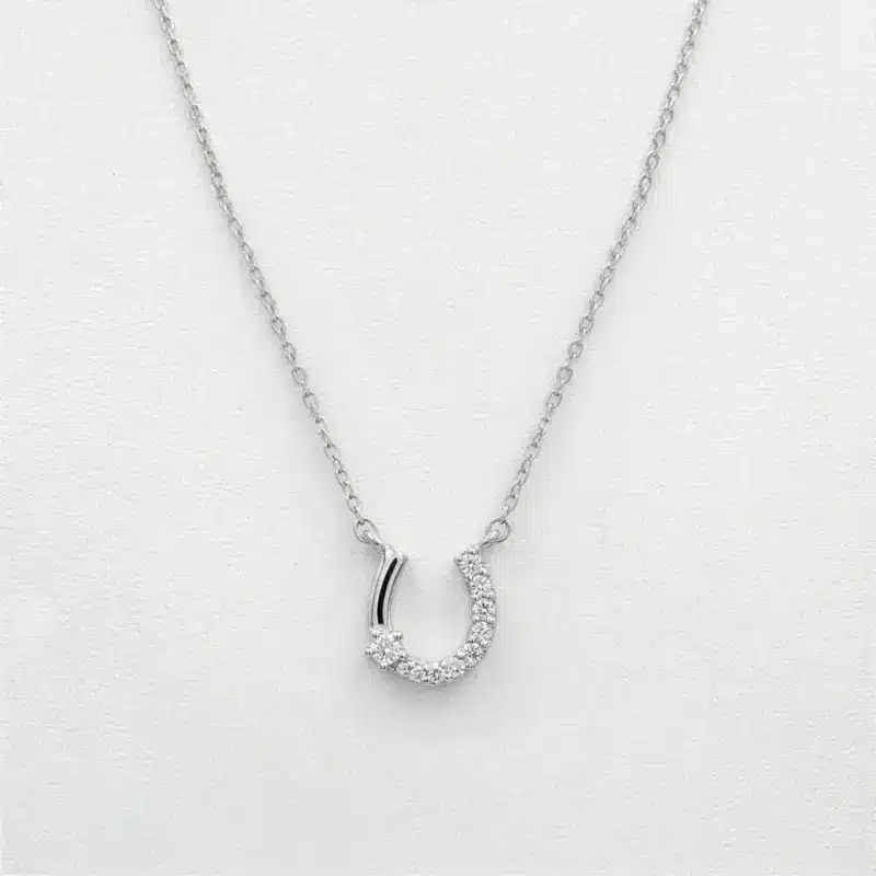 ollar herradura plata 925 con circones
